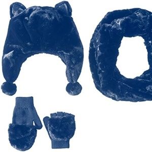Children's Place Girls' 3-Piece Winter Faux Fur